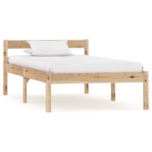vidaXL S&auml;ngram utan madrass massiv furu 100x200 cm