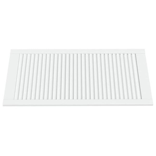 vidaXL Skåplucka lamelldesign vit 99,3x49,4 cm massiv furu