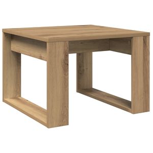 vidaXL Sidobord artisan ek 50x50x35 cm konstruerat tr&auml;