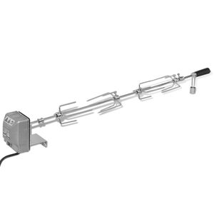 vidaXL Grillspett med motor st&aring;l 1000 mm