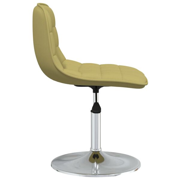 vidaXL Snurrbar matstol gr&ouml;n tyg