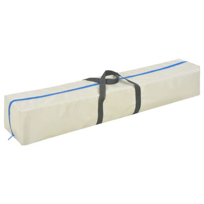 vidaXL Uppblåsbar gymnastikmatta med pump 800x100x10 cm PVC blå