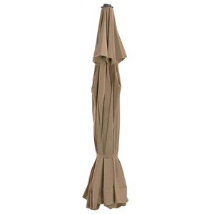 vidaXL Reservtyg f&ouml;r parasoll taupe 515 cm