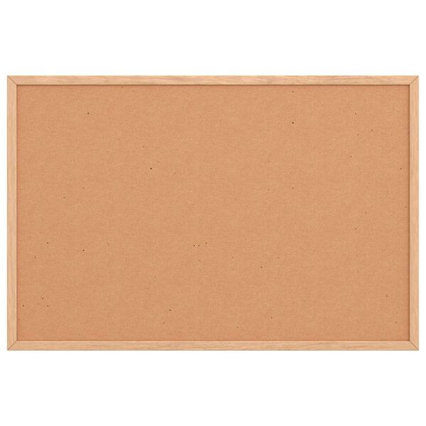 vidaXL Korktavla med massiv fururam 60x40 cm