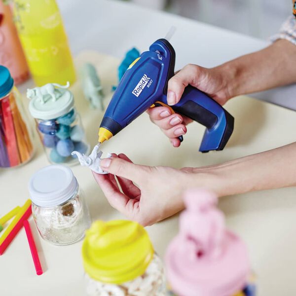 Rapid Sladdl&ouml;s limpistol BGX7 bl&aring; och gul