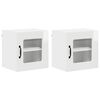 vidaXL Diskmaskin panel Kalmar 2 pcs H&ouml;gblanka vita 40 x 31 x 40 cm