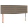 vidaXL Rams&auml;ng med madrass taupe 140x190 cm tyg
