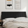 vidaXL Headboard Cushion "Hanko" Black 180 cm Velvet