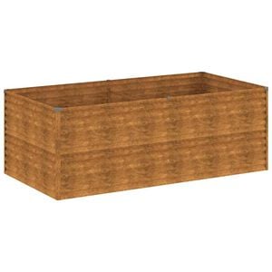 vidaXL Odlingsl&aring;da upph&ouml;jd 196x100x69 cm rosttr&ouml;gt st&aring;l