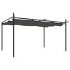 vidaXL Pergola med inf&auml;llbart tak antracit 395x292x230 cm