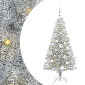 vidaXL Julgran Silver 120 cm PET