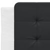 vidaXL Headboard Cushion "Zadar" Black and White 90 cm Faux Leather