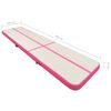 vidaXL Uppbl&aring;sbar gymnastikmatta med pump 700x100x20 cm PVC rosa
