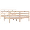 vidaXL Sängram massiv furu 140x190 cm