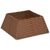 vidaXL Jultr&auml;dskrage Fyrkantig Ljusbrun 50 x 50 x 25 cm konstrotting