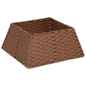 vidaXL Jultr&auml;dskrage Fyrkantig Ljusbrun 50 x 50 x 25 cm konstrotting