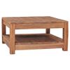 vidaXL Soffbord 68x67x35 cm massiv teak