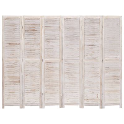 vidaXL Rumsavdelare 6 paneler 210x165 cm trä