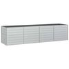 vidaXL Odlingsl&aring;da upph&ouml;jd galvaniserat st&aring;l 320x80x77 cm silver