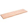vidaXL Bordsskiva ljusbrun 140x40x(2-4) cm behandlad massiv ek