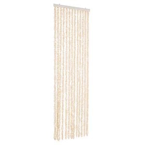 vidaXL Insektsgardin beige och vit 56x185 cm chenille