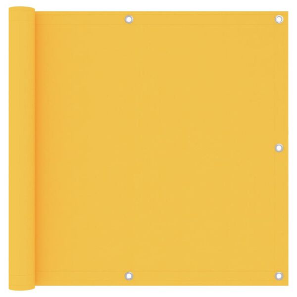 vidaXL Balkongsk&auml;rm gul 90x400 cm oxfordtyg