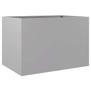 vidaXL Odlingsl&aring;da silver 62x40x39 cm galvaniserat st&aring;l