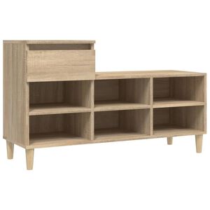 vidaXL Skohylla sonoma-ek 102x36x60 cm konstruerat tr&auml;