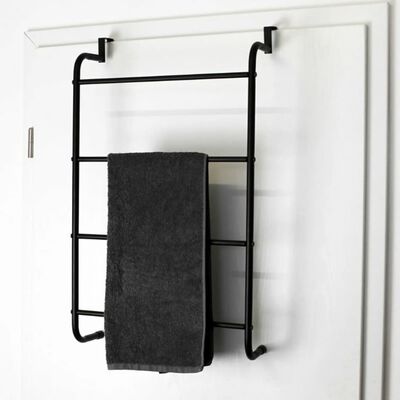 Bathroom Solutions Handdukshängare dörr metall svart