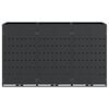 vidaXL Förvaring för 3 soptunnor Antracit 204 x 77,5 x 121,5 cm