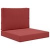 vidaXL Utomhus Soffa Kudde Polyester Vinr&ouml;d 60 x 60 cm