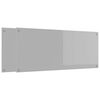 vidaXL K&ouml;ksskydd 2 pcs Ljusgr&aring; 120 x 50 cm h&auml;rdat glas