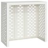 vidaXL Täckning för Luftkonditionering Vit 110 x 50 x 105 cm Stål