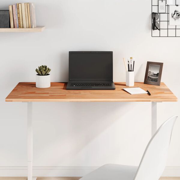 vidaXL Bordsskiva 100x60x1,5 cm rektangulär massivt bokträ