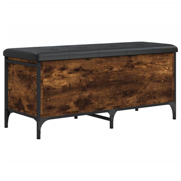 vidaXL F&ouml;rvaringsb&auml;nk r&ouml;kf&auml;rgad ek 102x42x45 cm konstruerat tr&auml;