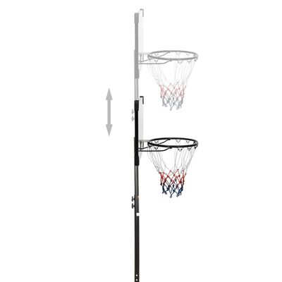 vidaXL Basketkorg transparent 216-250 cm polykarbonat