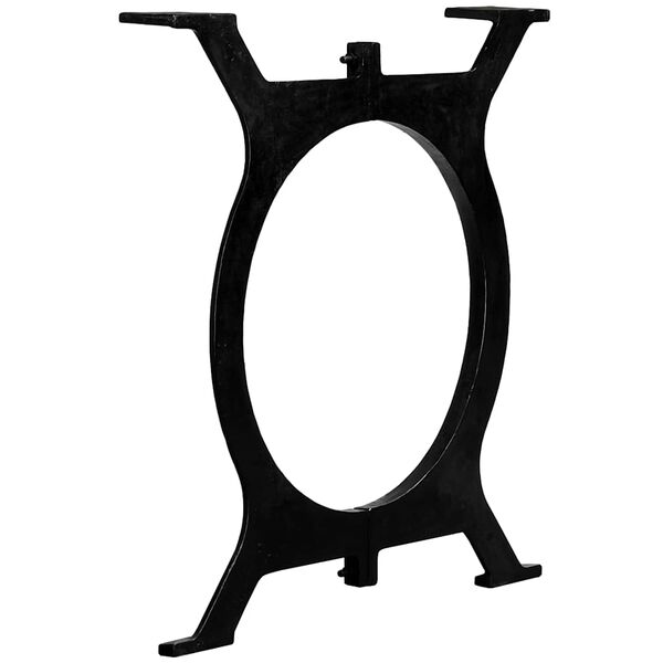 vidaXL Bordsben f&ouml;r matbord 2 st O-ram gjutj&auml;rn