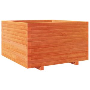 vidaXL Odlingsl&aring;da vaxbrun 80x80x49,5 cm massiv furu