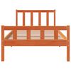 vidaXL S&auml;ngram utan madrass vaxbrun 75x190 cm massiv furu
