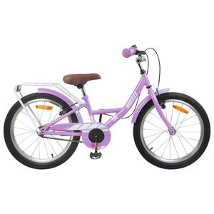 vidaXL Barncykel 20 Tum f&ouml;r 6-11 &aring;r gamla Lila