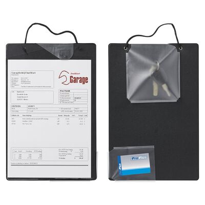 ProPlus Dokumenthållare för verkstad A4 10 st Svart 580040