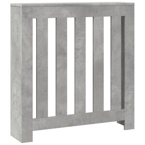 vidaXL Radiatorlock Betonggr&aring; 78 x 20 x 82 cm Konstruerat tr&auml;