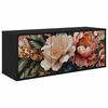 vidaXL V&auml;ggmonterad TV-sk&aring;p BORNE 102 x 33 x 40 cm Svart ek