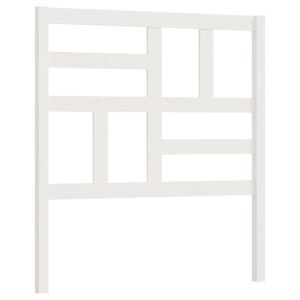 vidaXL S&auml;nggavel vit 81x4x104 cm massiv furu