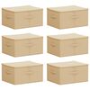 vidaXL F&ouml;rvaringsl&aring;da 6 st Non-woven tyg 43 x 34 x 23 cm 33,6 L