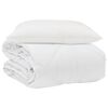 vidaXL Sommar Duvet med kudde 2 st Vit Mikrofiber