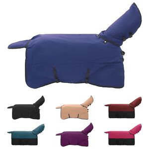 vidaXL H&auml;stdyna M&ouml;rkgr&ouml;n och svart 75 cm Polyester