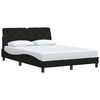 vidaXL Bed Frame without Mattress Black 120x200 cm Fabric