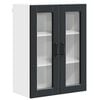 vidaXL V&auml;ggglasf&ouml;rr&aring;d PORTO Svart 60 x 31 x 80 cm Konstruerat tr&auml;