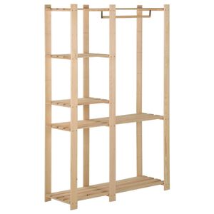 vidaXL Kl&auml;dst&auml;llning 110x38x170 cm massiv furu